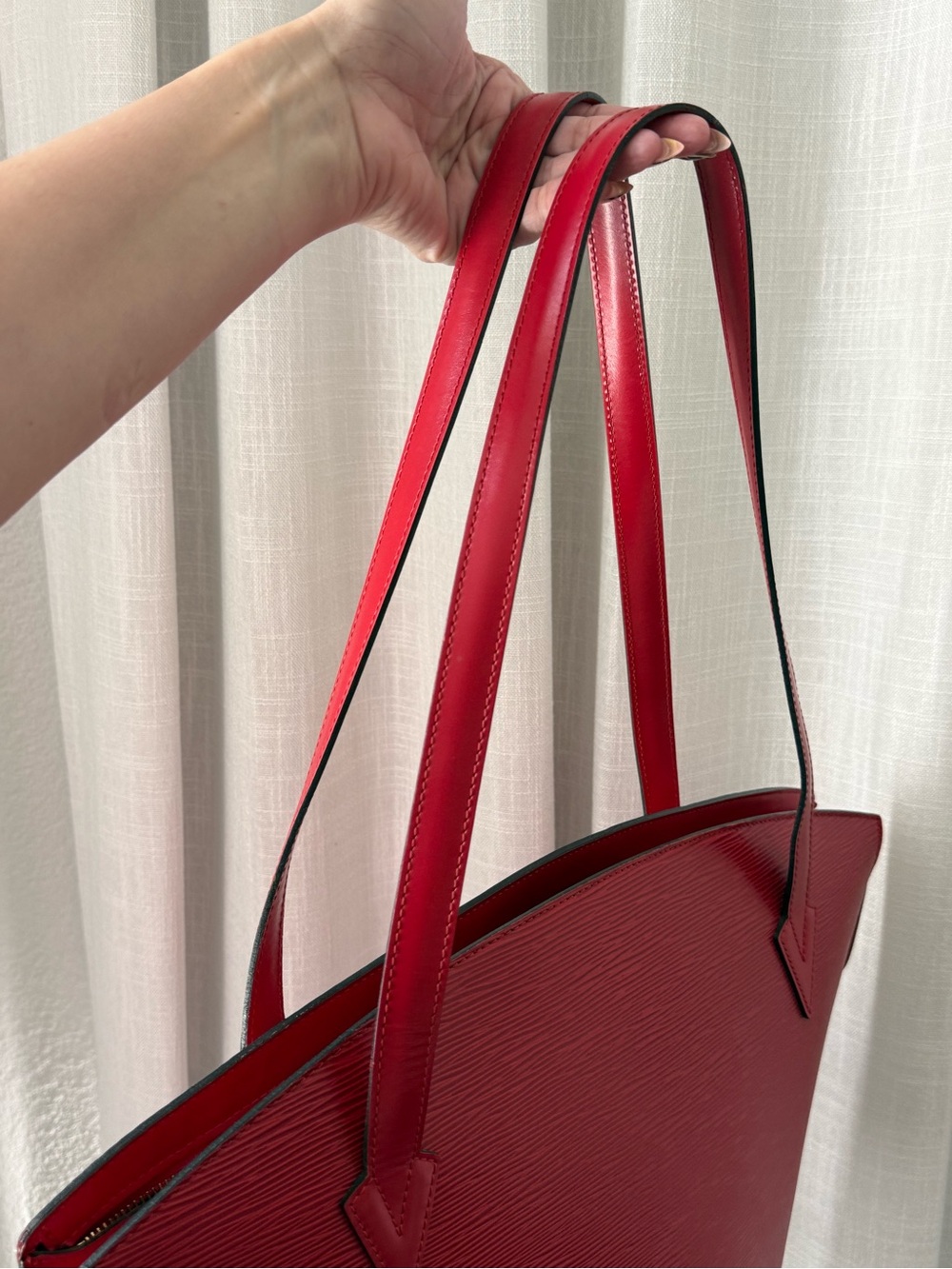 Louis Vuitton Epi Leather Saint Jacques GM in Castillan Red - Picture 5 of 12